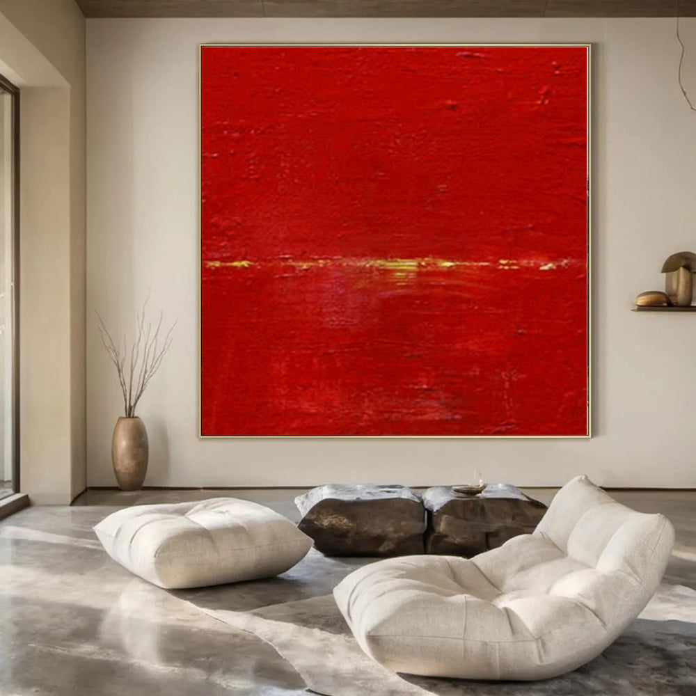 Gigantic Hand-Painted Modern Abstract Art for Family Home Library Ceilings