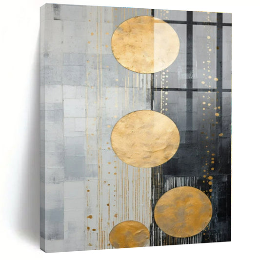 Starry Night Reimagined Hand-Painted Abstract Art for Teen Bedrooms