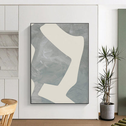 Massive Custom Abstract Painting for Home Library Reading Nook Wall