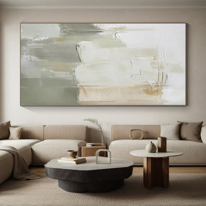 Super-Sized Made-to-Order Abstract Wall Art for Reading Nook Window Seat Wall