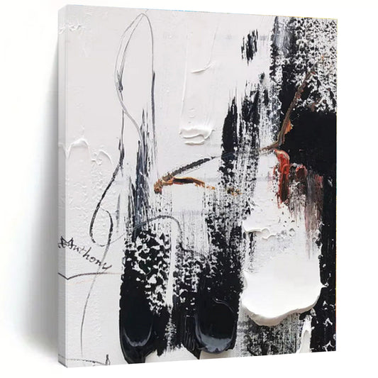Large-Scale Oversized Hand-Painted Abstract Art for Walk-in Closet Display Wall