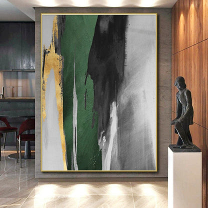 Made-to-Measure Colossal Hand-Painted Abstract Wall Art for Architectural Spaces LargeART0637