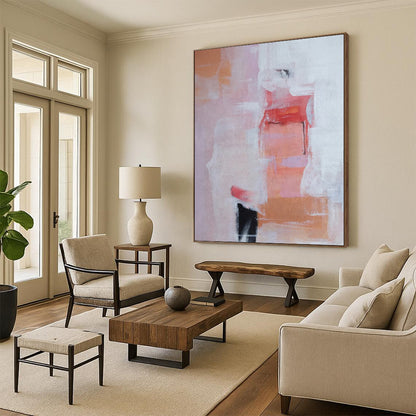 Immense Abstract Canvas for Pool House Cabanas - Made to Order Resin on Canvas