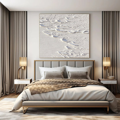 Oversized Hand-Painted Modern Abstract Painting for Office Storage Areas