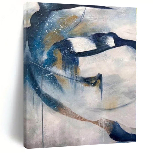 Oversized Custom Abstract Wall Art for Laundry Room Folding and Sorting Areas