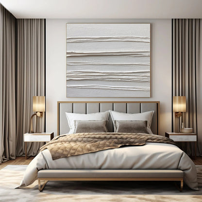 Custom Hand-Painted Abstract Art for Bedroom and Hotel Poolside Cabanas