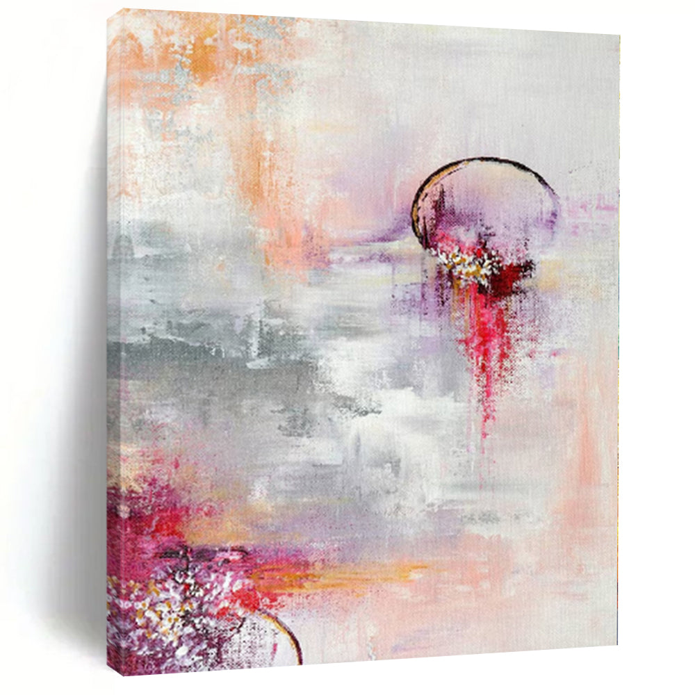 Custom Grand Abstract Cityscape - Hand-Painted Oil on Linen for Urban Loft Apartments