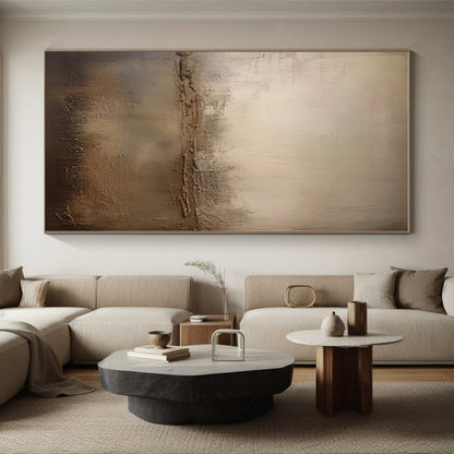 Made-to-Order Oversized Hand-Painted Abstract Art for Living Room Entertainment Wall LargeART0573