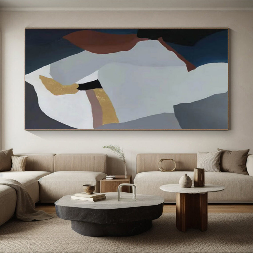 Staggering Custom Abstract Painting for Hallway Passage