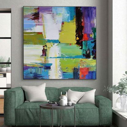Oversized Contemporary Abstract Canvas for Artisan Craft Fair Exhibition Booths