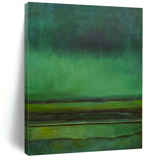 Monumental Abstract Art for Entryway Coat Closets - Custom Mixed Media on Linen