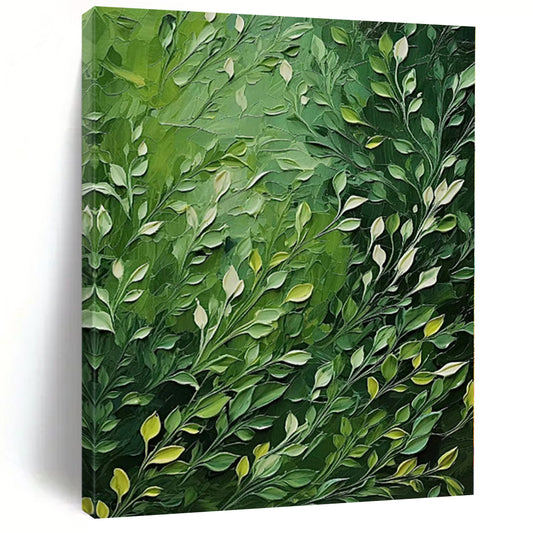 Grand Abstract Painting for Kids' Treehouse Interiors - Hand-Painted Mixed Media