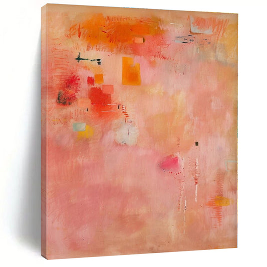 Custom Hand-Painted Abstract Mural for Living Room and Hotel Outdoor Terraces