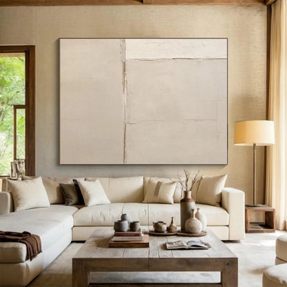 Enormous Hand-Crafted Abstract Canvas for Greenhouse Growth Wall
