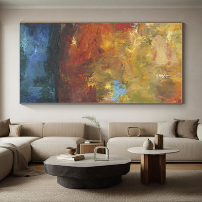 Gigantic Customized Abstract Canvas for Attic Home Office Ceiling