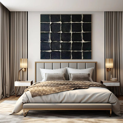 Oversized Hand-Painted Modern Abstract Painting for Family Home Teen Bedrooms