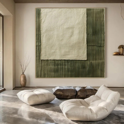 Giant Abstract Painting for Dressing Room Vanity Areas - Hand-Painted Acrylic on Canvas