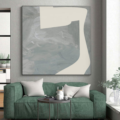 Enormous Hand-Painted Abstract Art for Home Gym Equipment Wall