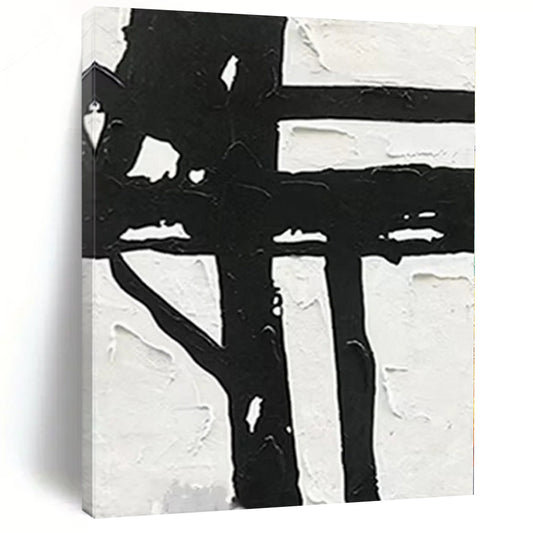 Giant Hand-Painted Abstract Art for Basement Home Theater Feature Walls