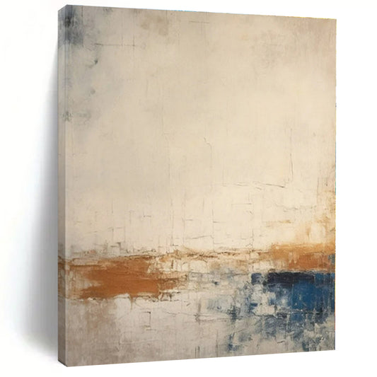 Large-Scale Hand-Painted Abstract Painting for Office and Hotel Conference Rooms