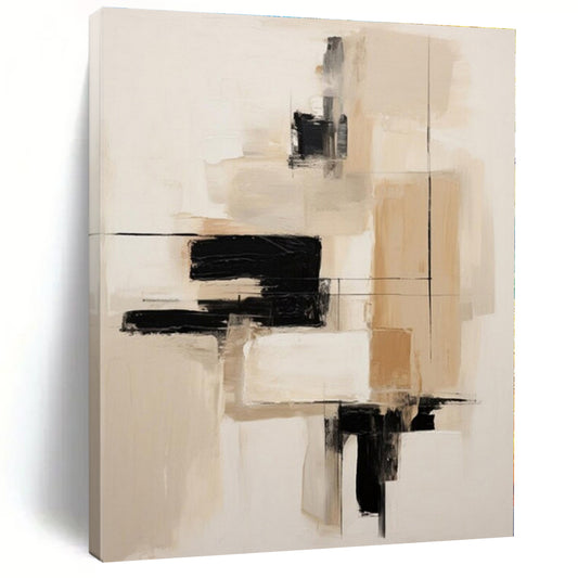 Large-Scale Hand-Painted Contemporary Abstract Mural for Office IT Help Desks
