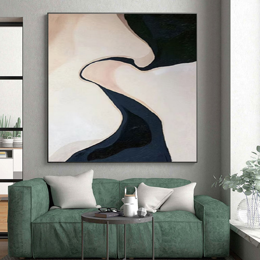 Giant Hand-Painted Abstract Art for Master Bedroom Feature Wall LargeART0664