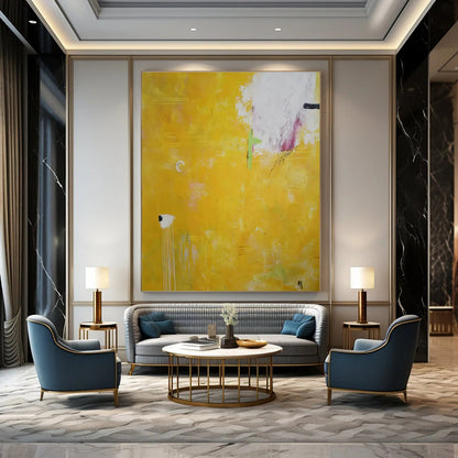 Hand-Painted Bespoke Abstract Canvas for Office & Hotel Lounges