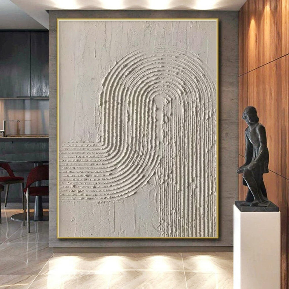 Large-Scale Made-to-Order Hand-Painted Abstract Wall Art for Garage Workshop Feature Wall LargeART0596