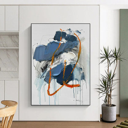 Oversized Modern Abstract Canvas for Mudroom Functional and Stylish Design