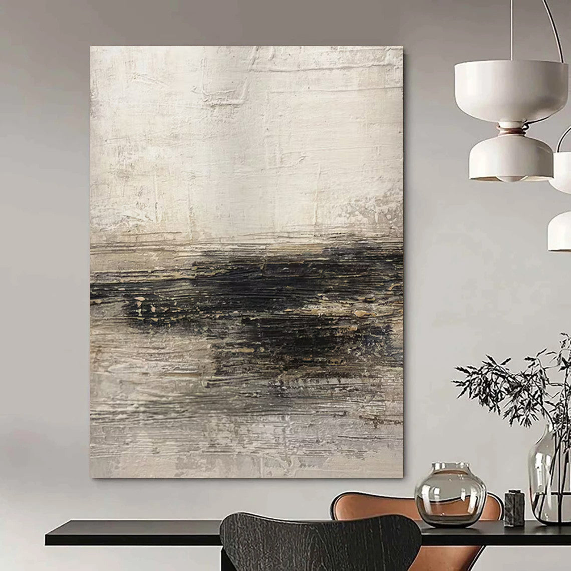 Giant Hand-Painted Contemporary Abstract Wine Tasting Art for Vineyard Cellar Tasting Rooms