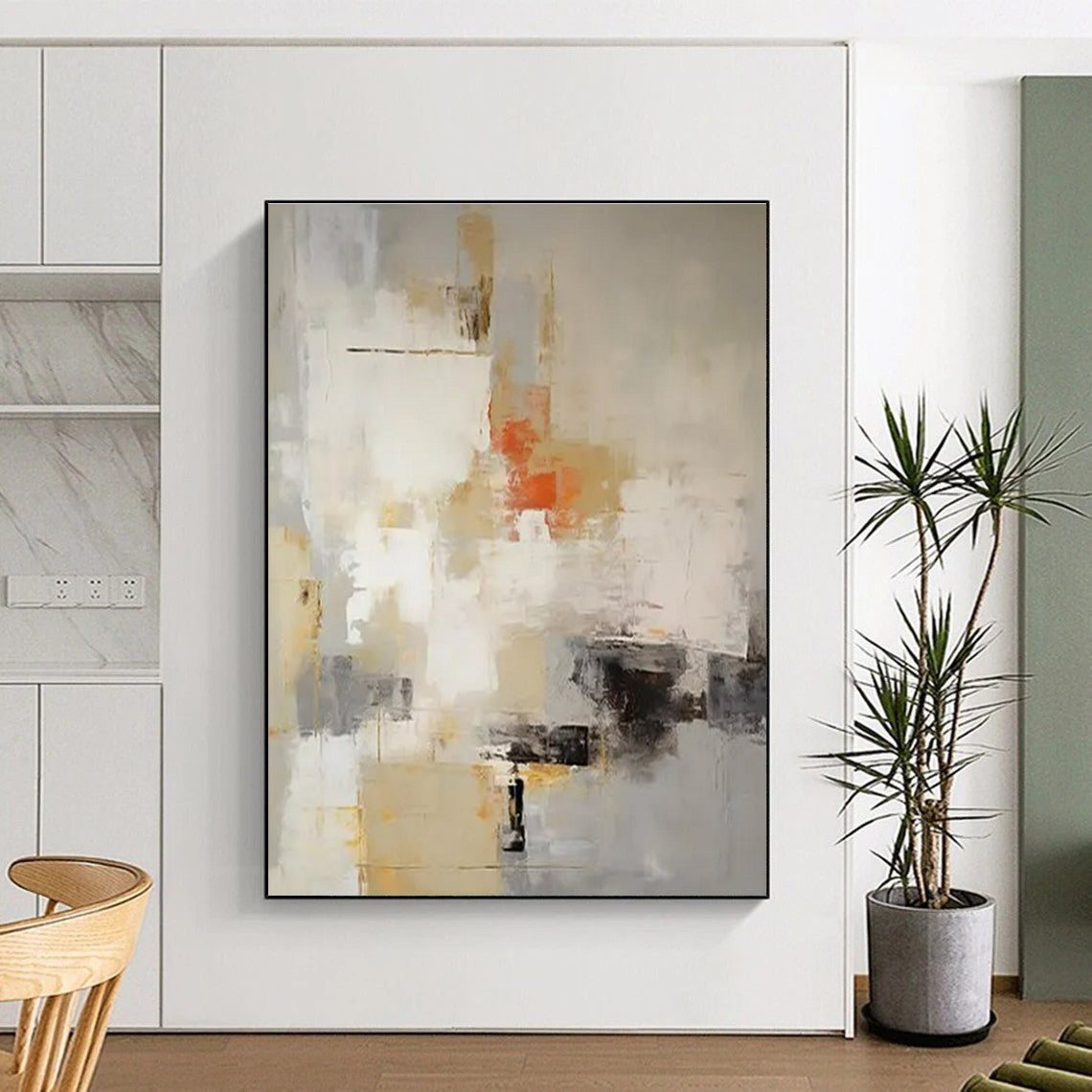 Monumental Contemporary Abstract Art for Event Silent Auction Display Areas