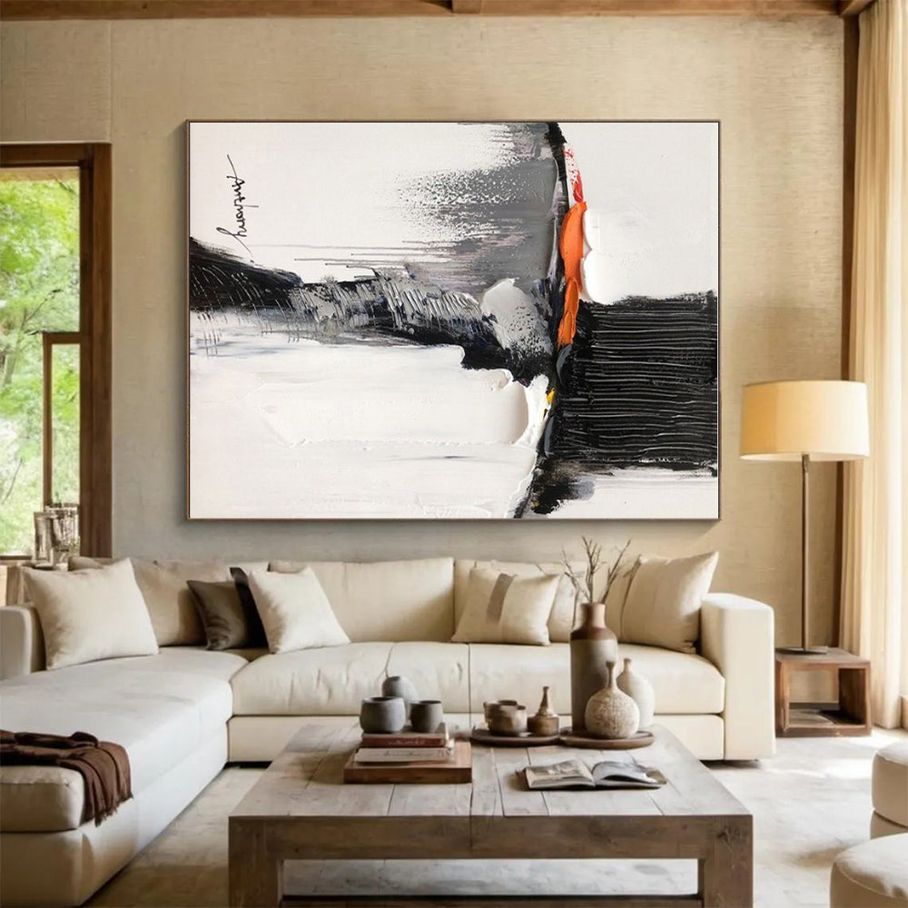 Oversized Modern Abstract Wall Art for Kitchen Island Focal Point