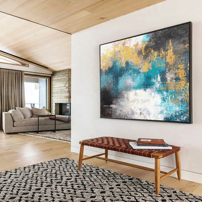 Big Custom - Made Abstract Canvas for Dining Room DKH004