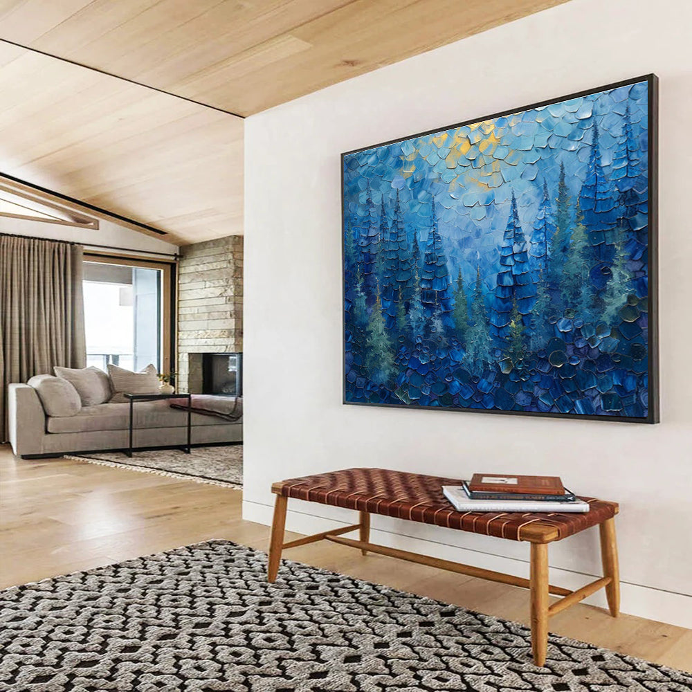 Oversized Hand - Painted Abstract Textured Canvas for Decorative Touch DKH672