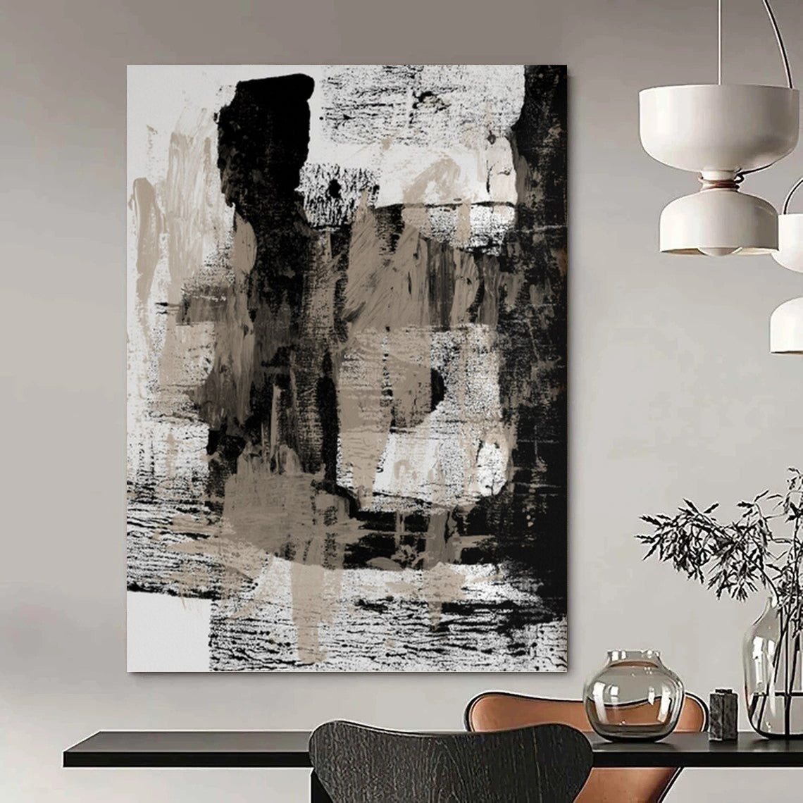 Dynamic Textured Abstract Mural for Bar & Living Room DKH0967