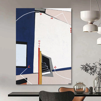 Breathtaking Hand - Painted Textured Canvas Mural for Living Room & Hotel Lobby DKH1106