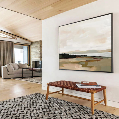 “Dynamic Horizons” Giant Abstract Artwork for Living Room & Dining Room DKH242