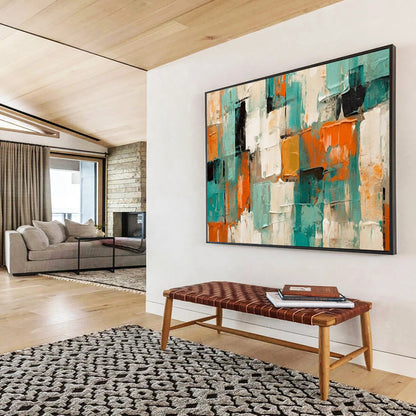 Luxurious Abstract Mural for Entryway & Hotel Lobby LargeART1721