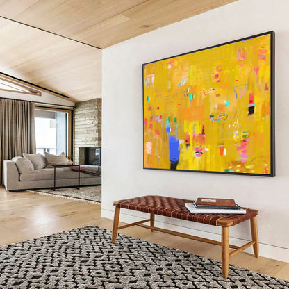 Custom - Crafted Abstract Painting for Artisan Workshop DKH038