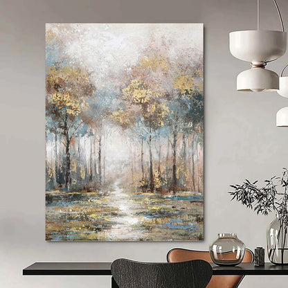 Large - Sized Magical Hand - Painted Textured Abstract on Canvas for Bedroom & Entryway DKH1433