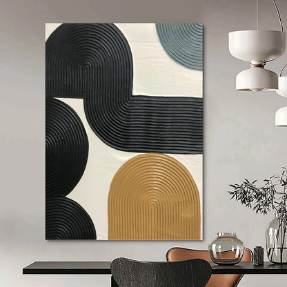 Gigantic Hand - Painted Textured Abstract Mural for Bar & Hotel DKH1178