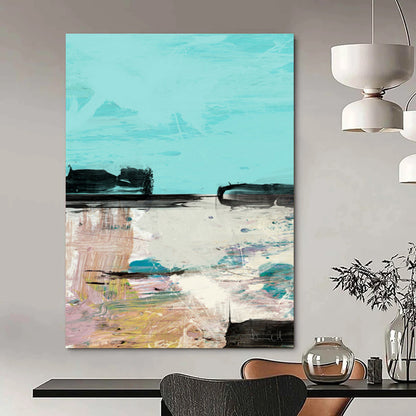 Custom Abstract Paintings: Big Sizes, Hand-Painted Textures for a Modern Look DTP197
