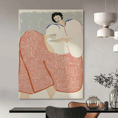 Designer - Conceptualized Hand - Painted Textured Canvas Masterpiece for Bedroom & Living Room DKH1147