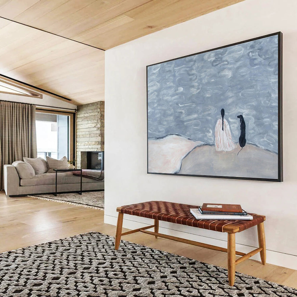 Colossal Abstract Wall Painting for Entryway & Bedroom DKH423