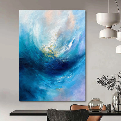 Large-Sized Hand-Painted Abstract Masterpiece for Hotel Suite & Private Lounge LargeART2250