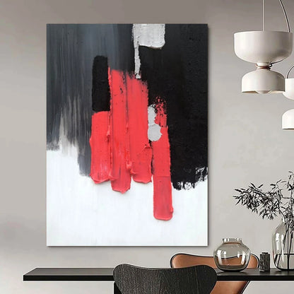 Custom Hand-Painted Abstract Masterpieces for Hotel & Entryway DTP394
