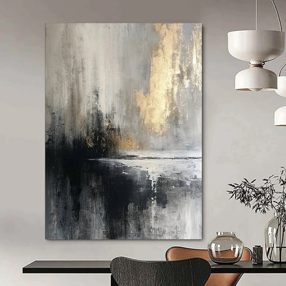 Super - Sized Hand - Painted Textured Custom Abstract Gem for Bedroom and Hotel DTP067