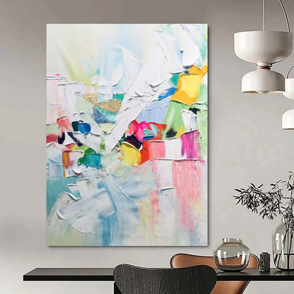 Hand-Painted Large Custom Abstract Paintings for Bar & Entryway DTP279