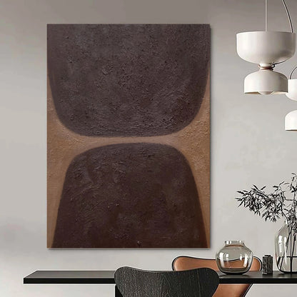 Creatively Curated Hand - Painted Textured Canvas Mural for Bar & Hotel Lobby DKH1169