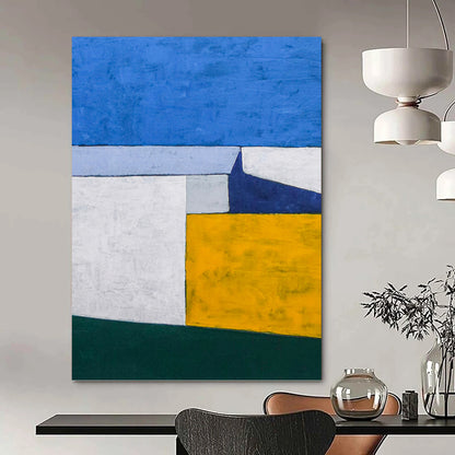 Unique Custom - Painted Textured Canvas Artwork for Living Room & Office DKH1095